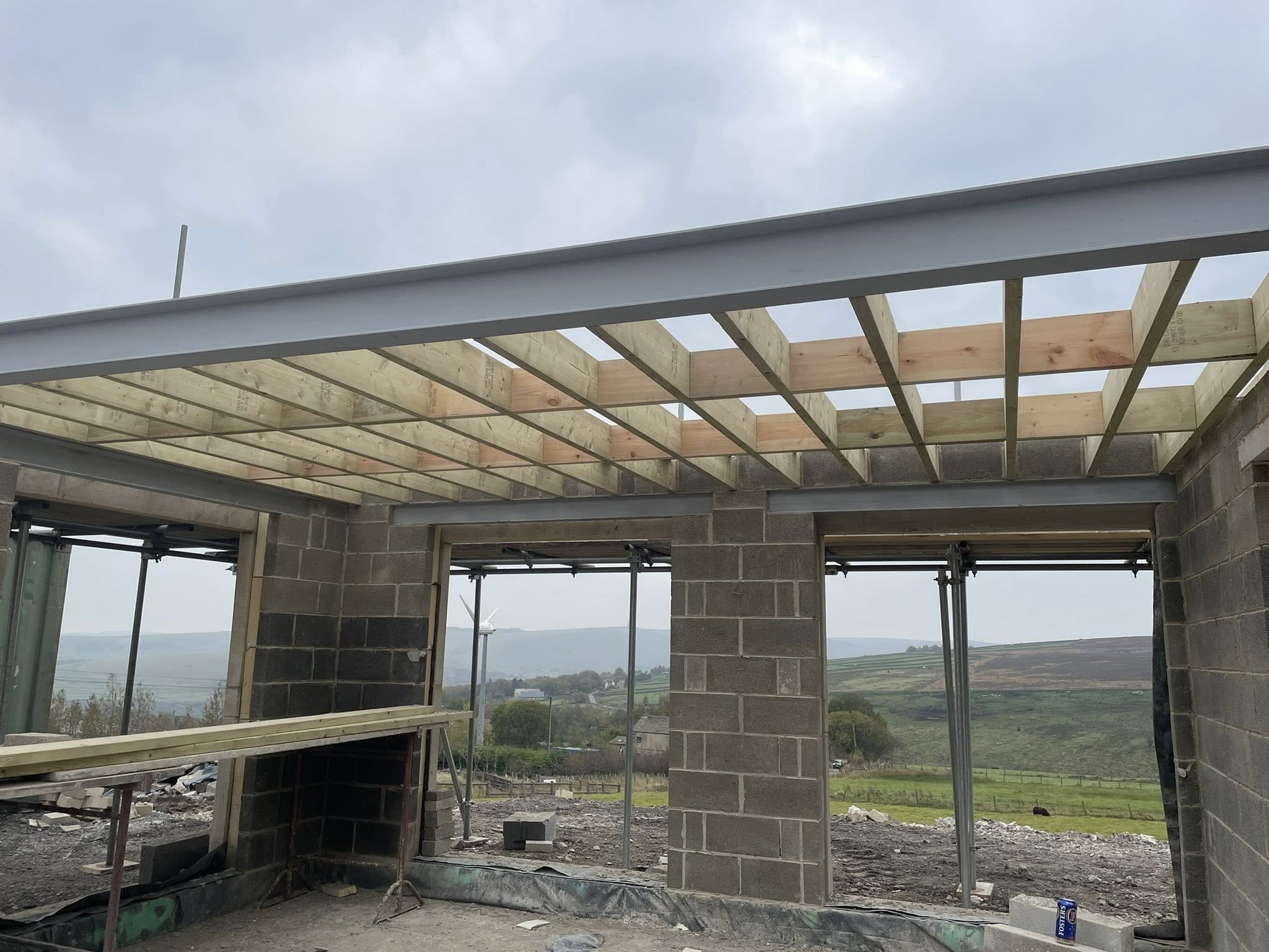 Structural steelwork construction